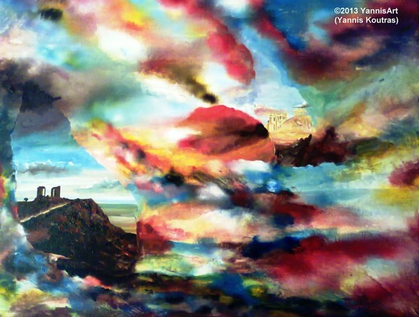 Ancient Greece 530 BC-Acrylic on Canvas