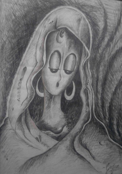 Charcoal woman