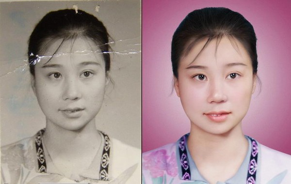 Photo Restoration: Damaged --> New Colored