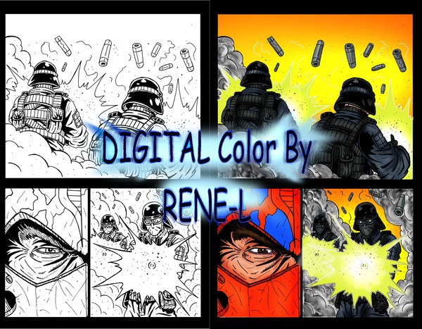 Digital coloring for COPS/GIJOE