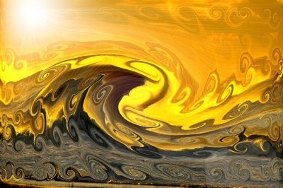 sunset waves by elkart51