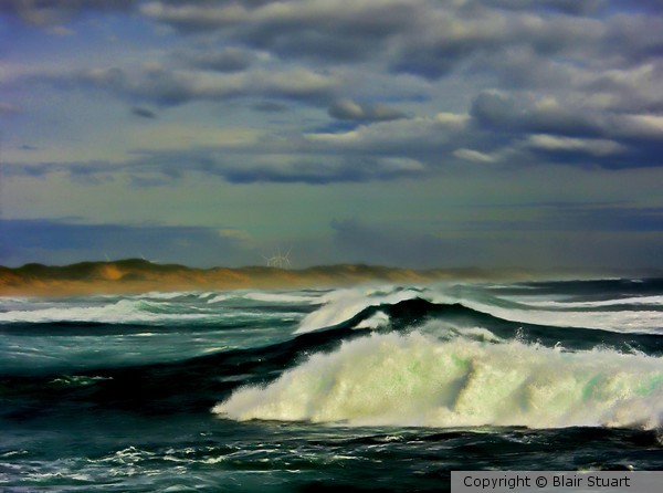 Digital painting of Shore Break