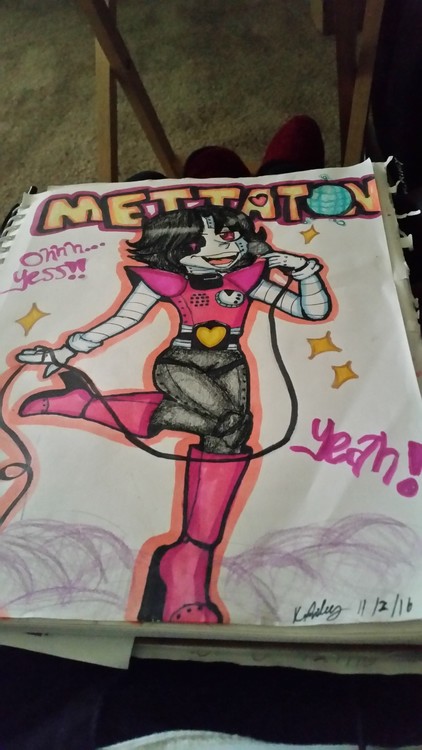 Mettaton (pencil & marker)