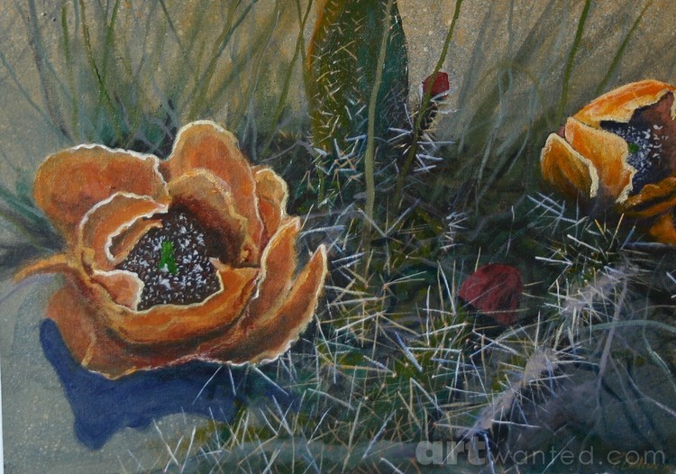 Bronze  cactus Flower