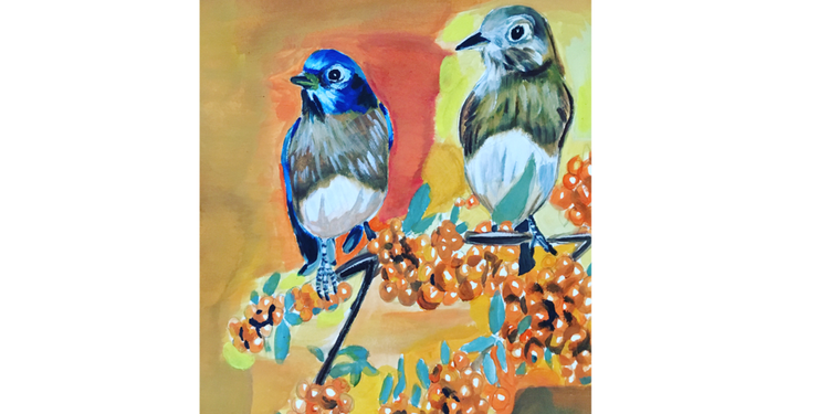 birds view on nature
