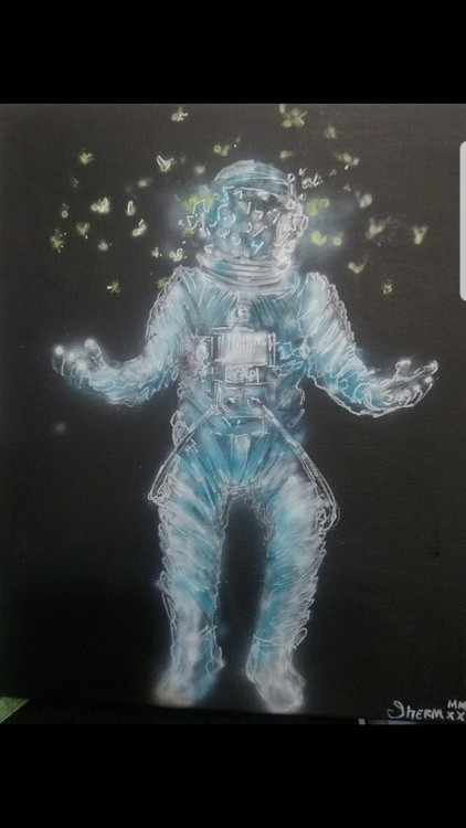 Astronaut  Space Butterflies 