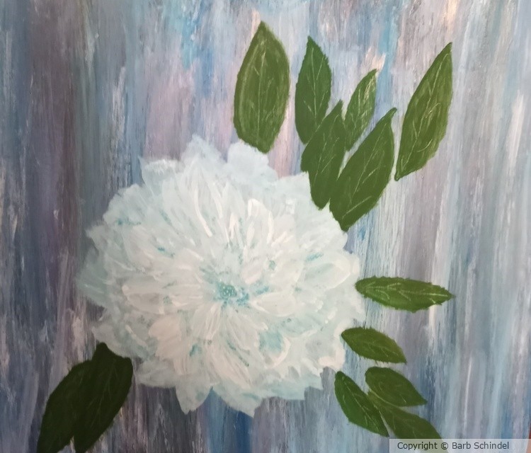 Blue Fluff Flower