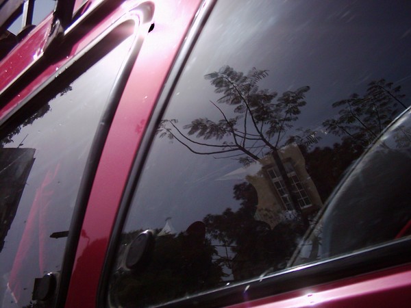 car reflection