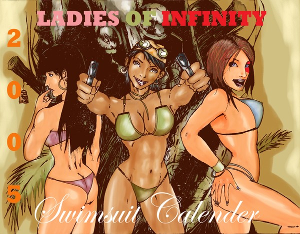 Ladies of Infinity 2005 Swimsuit Calendar Cover