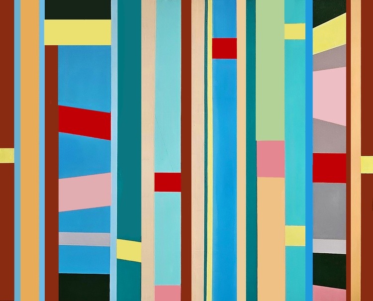 Vanessa Ryan - Prism Series - May - Acrylic on Canvas - 24x30x1