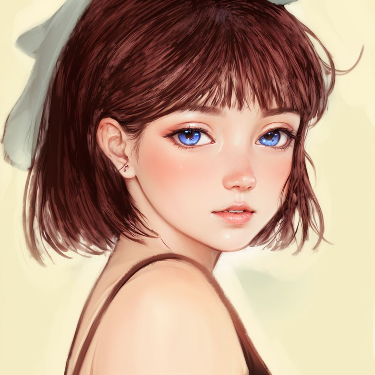 A little girl with a shy attitude