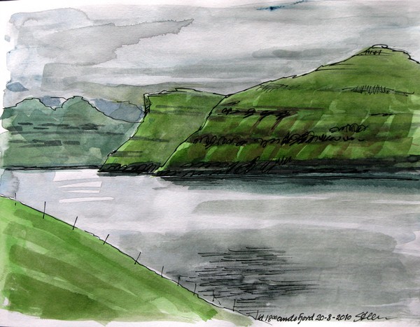 Evening at the Faroe Island