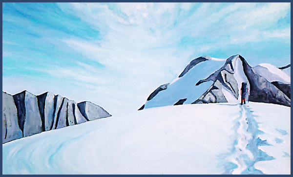 Approaching Caroline Hut