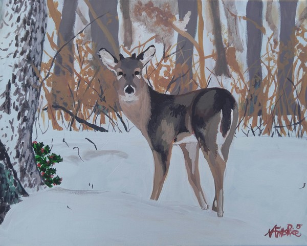 Deer In Snow