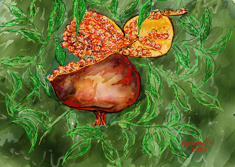 Romã Escachada, digital