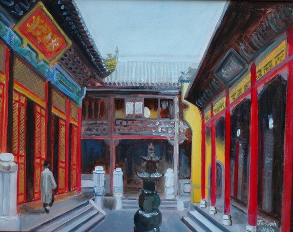 Inside a Temple in Wuhan China