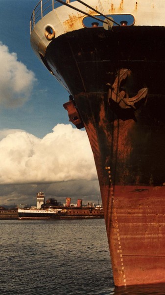 ships in Cardiff Docks 1982