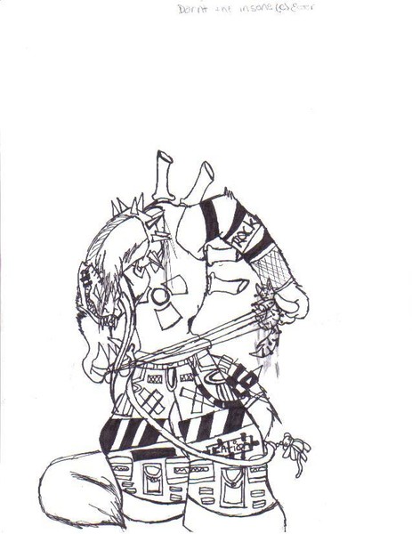 darnt the insane blackoutlined