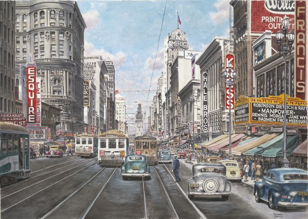 San Francisco Market Street ca1941