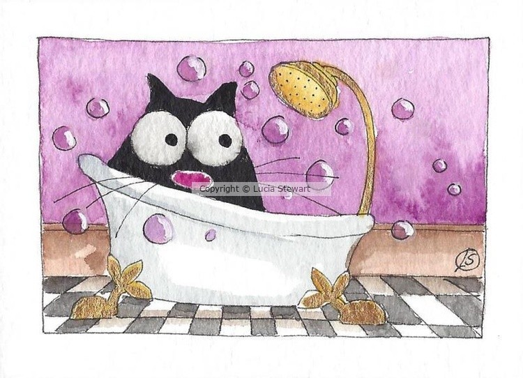 Pink bubble bath