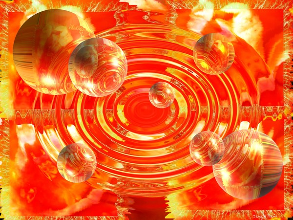 Sunset Storm Abstract