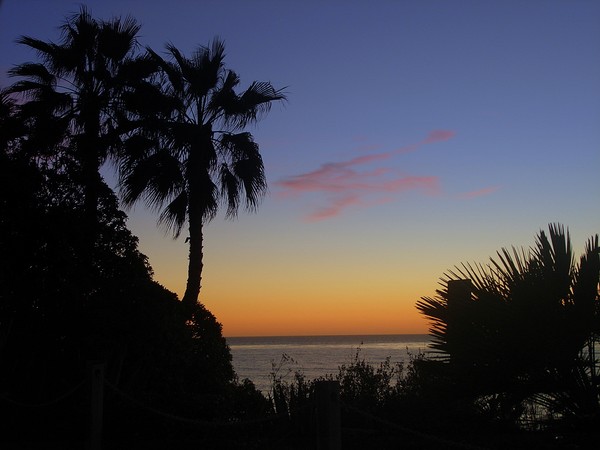 Sunset over the Pacific