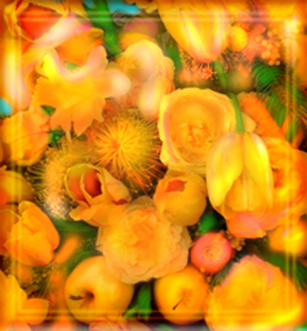 Yellow and orange melange