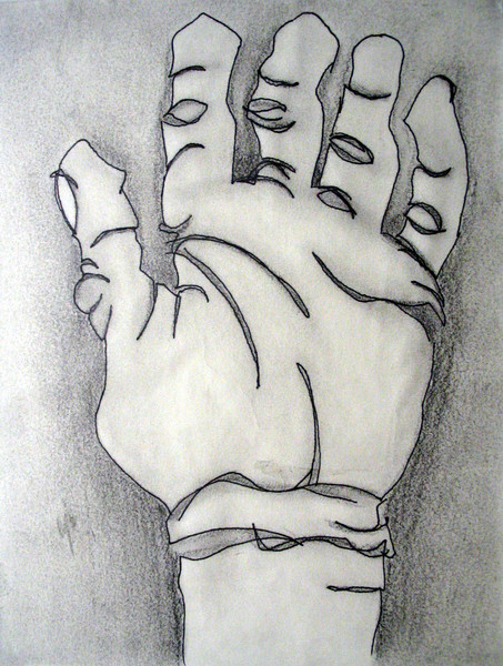 My Hand Blind Contour