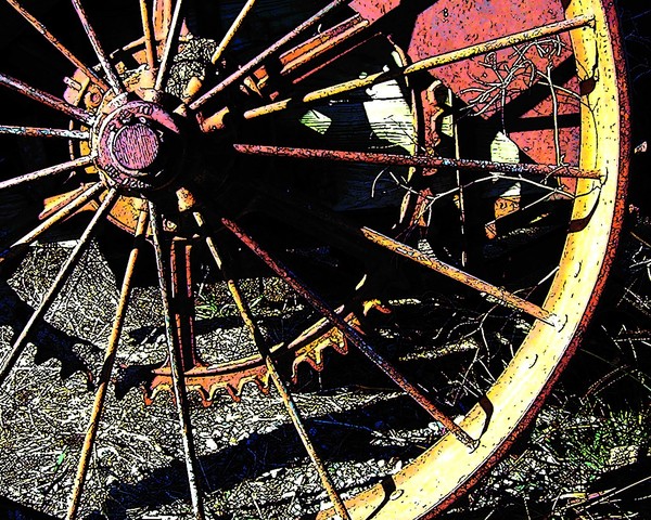 Old Wagon Wheel