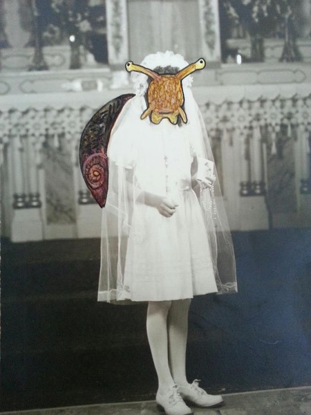 Snail girl's first communion