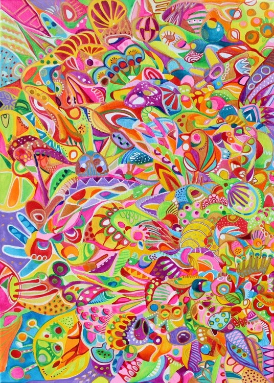 colorful abstract art by Veera Zukova