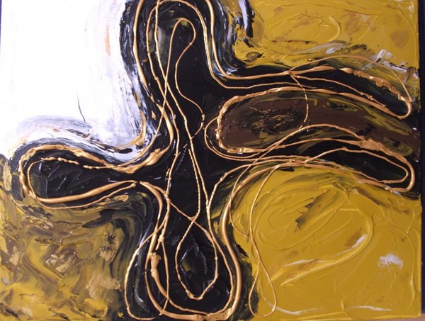 Autumn Gold Abstract