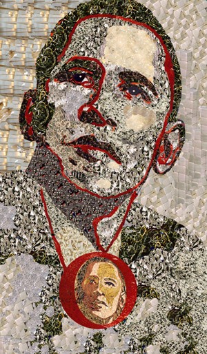 President Barack Obama - silver
