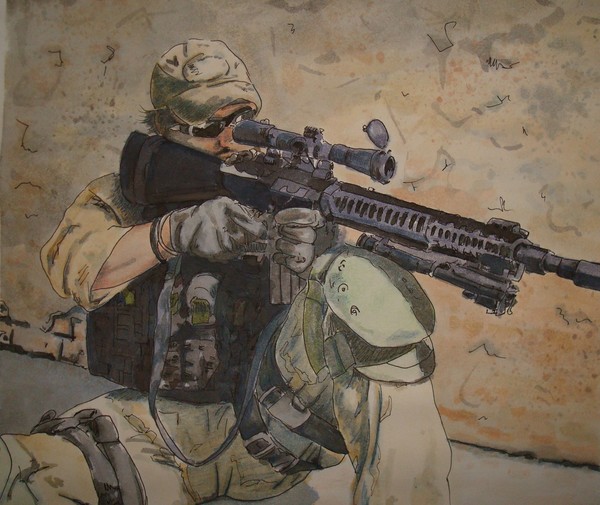 Modern Day Soldier:  Waiting