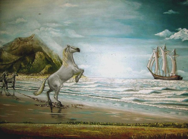 Near at sea..