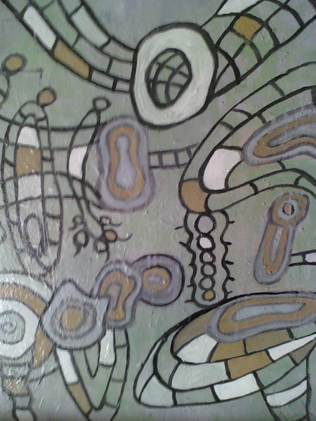 Untitled brown and green