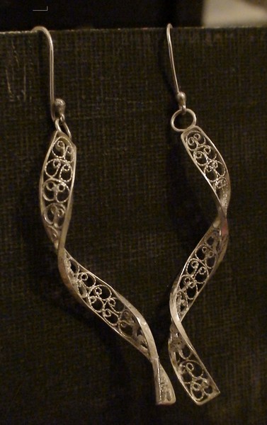Silver Earrings_Filigree