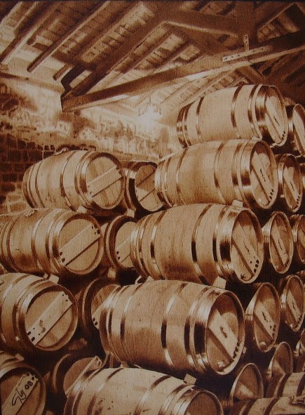 Wine cellar in La Rioja (Spain)