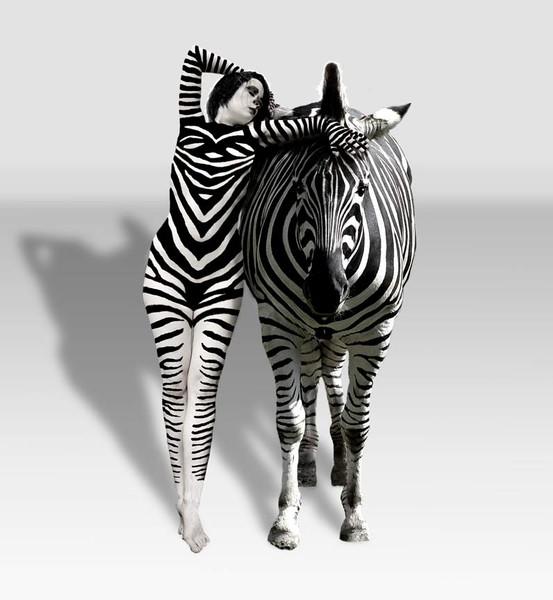 Zebra woman