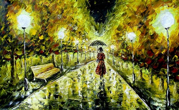 www.rybakow.com NIGHT WOMAN-OIL PALETTE KNIFE ART