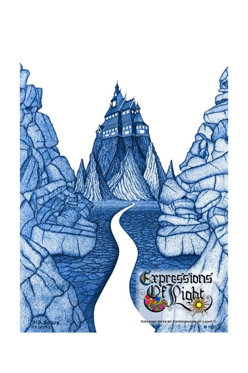 ExpoLight-Graphic-Arts-Castle-1985-0001 (Pen-&-Ink-Blue-Sepia-SP)