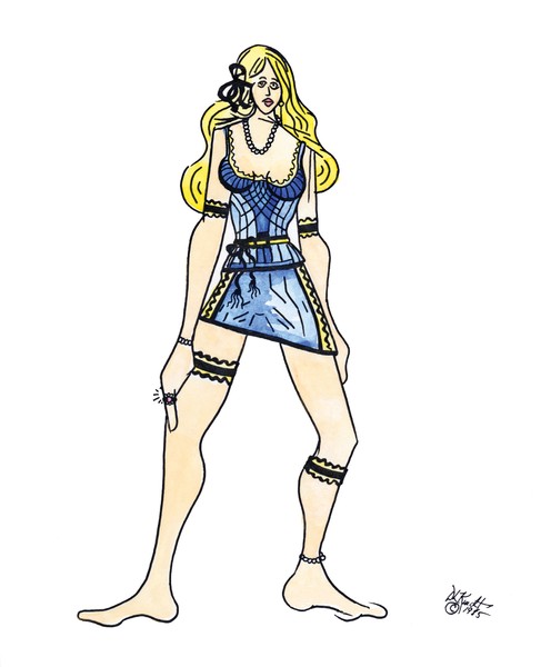 Young Woman Dressed Up