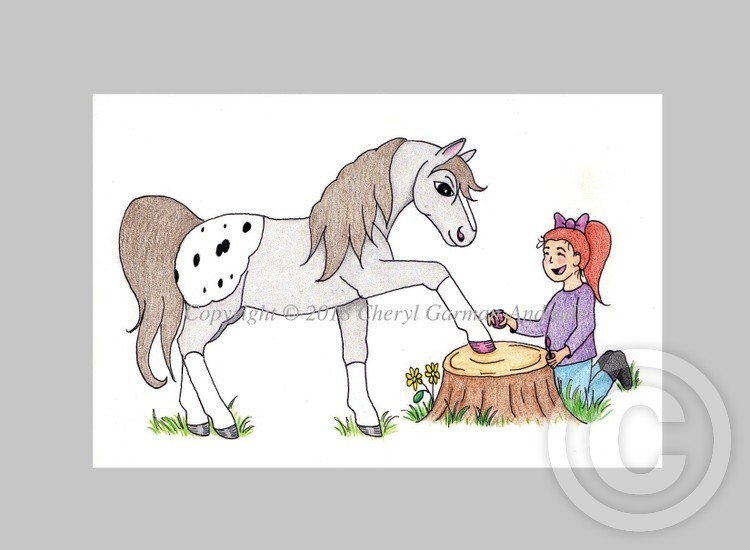Poppy & Pepper Nail Painting Whimsical Illustration 