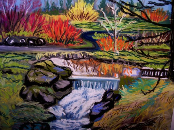 pastel of spring in Regen Sen Oliver