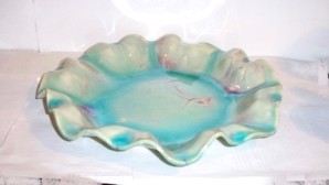 Cherry Red and Celadon Platter