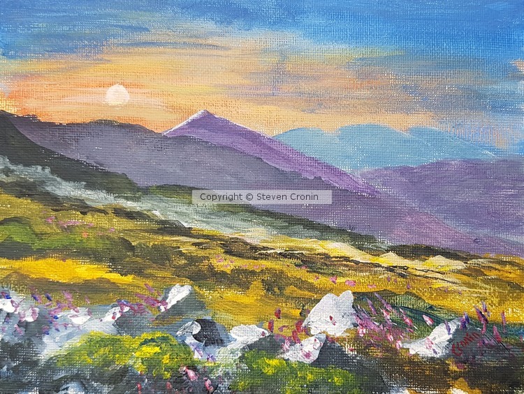 Sunrise in the Cairngorms Acrylic Painting