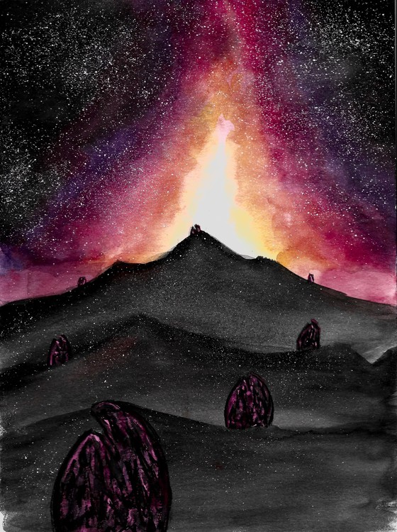 Lights on the mountain