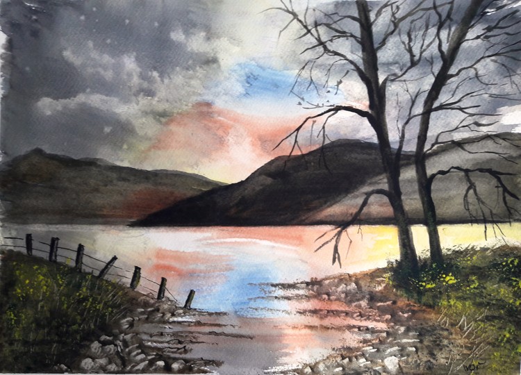 Lakes and mountains