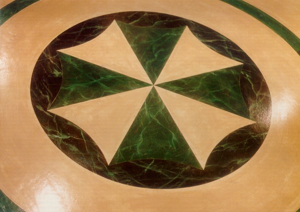 Marble Medallion (painted)