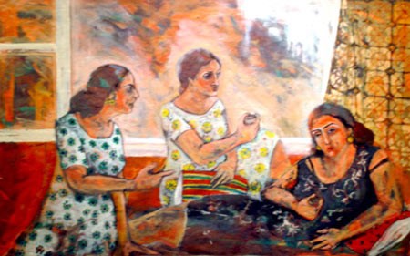 weman talking